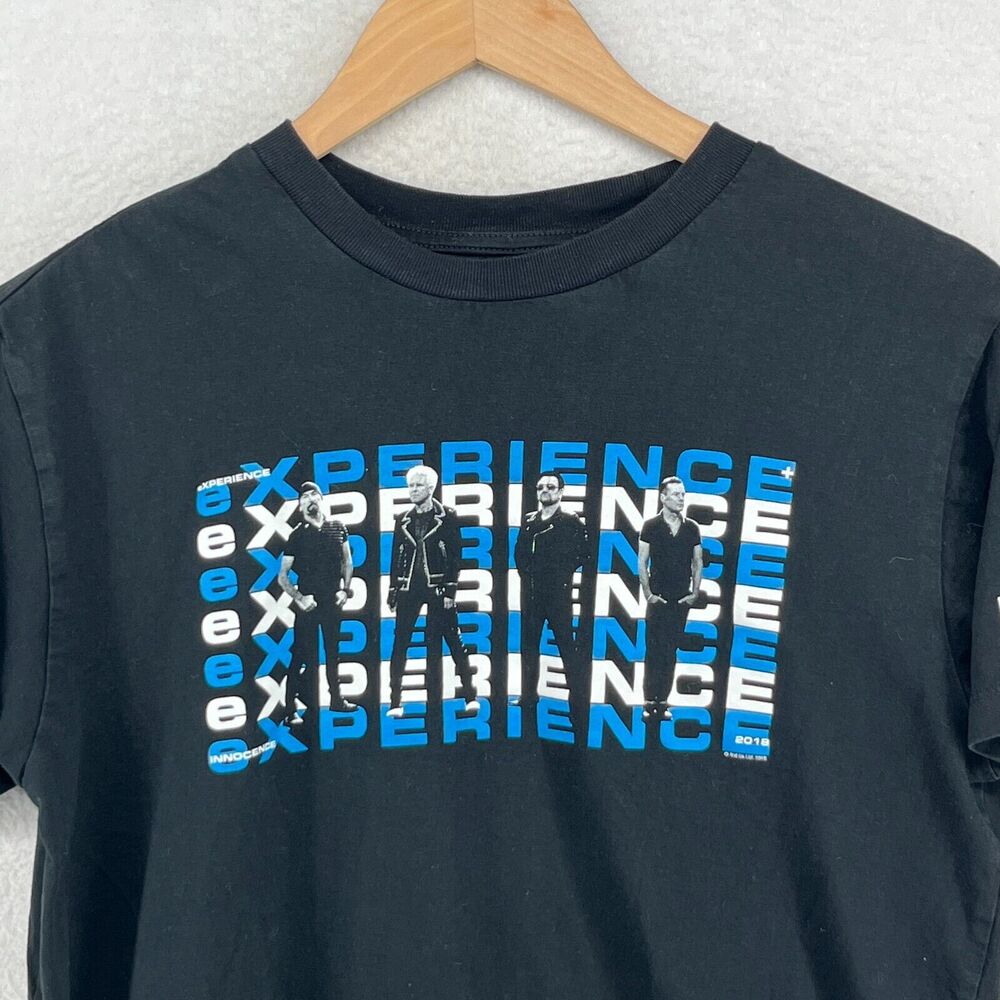 U2 Shirt Adult M EXPERIENCE INNOCENCE Tour 2018 Rock Band Concert Cotton Black